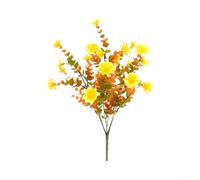 12 fiori artificiali autunnali per uso esterno, con robusti steli cablati per il fissaggio in zone del vento o terrazze aperte (crisantemo)