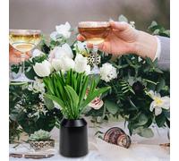 12 fiori artificiali tulipani con layout fai da te per centrotavola bouquet da