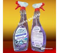 12 Flaconi Alba Spray Sgrassatore Lavanda su Ogni tipo di Sporco e Grasso 625ml