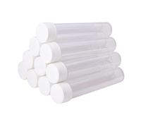 12 flaconi da 25 ml in plastica trasparente con tappi a vite, contenitore per campioni scientifici per feste in polvere, perline per conservare caramelle