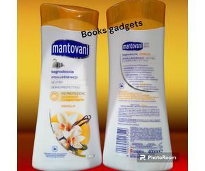 12 Flaconi Mantovani Bagnodoccia Neutro Ipoallergenico VANIGLIA con Vitamina E