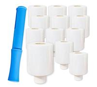 12 fogli estensibili mini trasparenti 100 mm 150 m 20 my incl. set rullo manuale