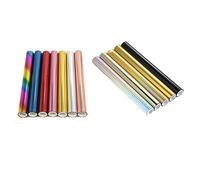12 fogli Glimmer Hot Foil, Metallic Varietà Multi Color 19 x 5 Metri Fiver Rulli Hot Stamping FoilGold Foil Stamp,