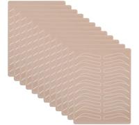 12 fogli in silicone per pratica della pelle per microblading e Pmu, riutilizzabili con modelli per sopracciglia per tecniche di tatuaggio