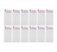 12 Fogli Spessi 6 Per Budget Planner A6