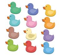 12 foglietti adesivi a forma di anatra, carini e facili da attaccare al
