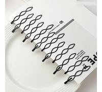 12 forcine nere per capelli, mini fermagli invisibili, accessori decorativi per capelli da sposa, per donne e ragazze