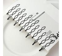 12 forcine per capelli vintage, mini forcine nere per capelli, alla moda, con BB clip, invisibili, piccole forcine per donne e ragazze, accessori per lo styling dei capelli