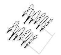 12 forcine per capelli vintage nere mini forcine alla moda BB clip invisibile frangia clip piccole forcine per donne e ragazze accessori per capelli