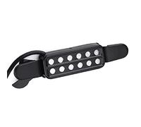 12 Fori Audio Pickup Magnetico Trasduttore Acustico Chitarra Acustica a 12 Buche Trasduttore Protettivo Pad di Protezione Morbido Largo in Metallo Chitarra Acustica Glara Nera