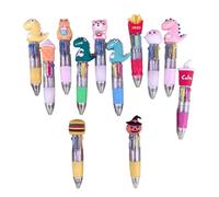 12 Fumetti Dinosaur Multicolore Penna Per Studente Kid Writing 4 Color In 1 Calze A Fillers Multicolore