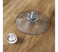 12 ganci a ventosa con cuscinetti trasparenti in PVC da 53 mm per appendere su vetro, piastrelle, specchi e altre superfici lisce non porose, ognuno supporta un carico fino a 2 kg