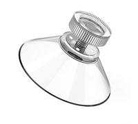 12 ganci a ventosa in PVC trasparente da 53 mm per l'uso su vetro, ceramica e specchi, supporta oggetti fino a 2 kg, riutilizzabili e non lasciano segni dopo la rimozione