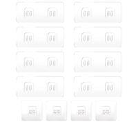 12 Ganci Adesivi Di Ricambio Per Box Doccia, Ganci Trasparenti Per Doccia e Mensole Angolari Per Bagno, Cucina, Mensola Angolare (Senza Foratura)