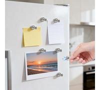 12 ganci magnetici, piccoli e resistenti, magneti per frigorifero, mappa, cucina, casa, ufficio, accessori per armadietti, gancio da crociera extra forte da appendere, gancio magnetico per cabine