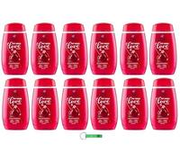 12 gel doccia Felce Azzurra Doccia My Mood Love Cherry/Gel doccia idratante per pelle morbida da 250 ml + portachiavi Beni Culinari