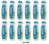 12 gel doccia Vidal Bagnodoccia/schiuma doccia con acqua di cocco e olio monoi 500 ml + portachiavi Beni Culinari gratuito