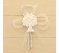 12 gesso gessetto | albero della vita con cuore deco' appendino 14 cm | bombonie