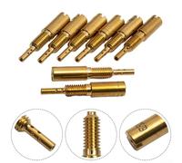 12 getti carburante 37,5-65 per Mikuni HSR42 | Compatibile con HS40 HSR42, materiale metallico resistente, flusso di carburante preciso, finitura dorata, kit di riparazione