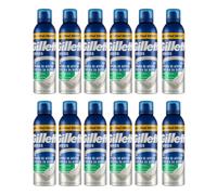12 Gillette Schiuma da barba lenitiva profumata Aloe Vera pelle sensibile 250ml