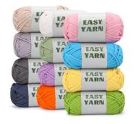 12 gomitoli di lana di ciniglia di cotone spesso 50 g, per uncinetto, 12 colori lana per uncinetto spessa, maglie ben visibili, filato spesso di cotone e nylon