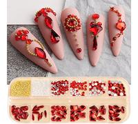 12 Griglie Parti Posteriore Piatto Accessori Strass Per Manicure Pietre di Cristallo Rotondo Decorazioni Arte Strass Flatback Cristalli