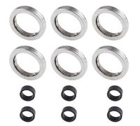 12 guarnizioni ed elementi per iniettori di carburante, compatibili con BMW 135i, 228i, 335i, 428i, 528i, 535i, 740i, X3, X5, X6, sostituisce 13537591006 13537577649
