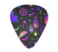 12 Guitar Pick Set Guitar halloween goth Witchy Witch Plettri per ogni chitarrista Picks Dimensioni 0.46, 0.71, 0.96 mm Per chitarra elettrica, chitarra acustica e basso