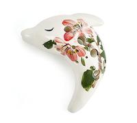 12 Hole Alto G ceramica ocarina, Treble c pipì a mano a 12 buche Ocarina, dolfino Ocarina Strumento regalo for principianti, bambini e adulti (Color : White)