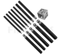 12 Imbutitura Punzoni Doming Blocco 25mm 12 Depressioni 2.5cm Acciaio Blocco