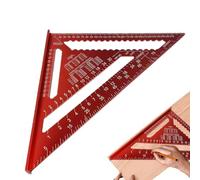 12 Inch Rafter Square, 12 Inch Triangle Ruler Rafter Square In Aluminum 43x30.5cm/16.93x12.01 Inches | Beginners-Friendly Construction Precise Marking Tools For Countertops, Paneling