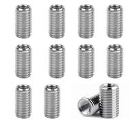 12 Inserti Filettati da M6 a M8, Inserti Filettati, Inserto per Riparazione Filettatura, Strumento di Estensione Filettatura Maschio, Forniture per Riparazioni in Acciaio Inossidabile