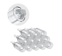 12 inserti per microneedling in silicone ad alta cristallo: tipo a vite, superficie in silicone morbido, per assorbimento sicuro del siero e pelle sensibile