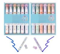 12 Katzenklauen -Highlighter, Marcatore Di Fluorescenza Studentesco, Matite Di Colore Carino Creativo, Squisiti Segni Luminosi, Forniture Per Gli Aiuti Scolastici E Aiuti Scolastici