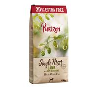 12 kg + 2,4 kg gratis! Purizon Adult Single Meat Crocchette senza cereali per Cani - Single Meat Agnello con Fiori di Luppolo
