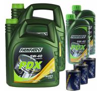 12 L fanfaro olio motore Pdx 5W40 Api Sn / Sm / Cf Oil 3xMANNOL Flush