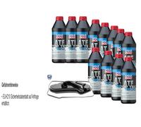12 L Liqui Moly Top Tec Atf 1600 Vaico Filtro Olio Trasmissione per Jeep Grande
