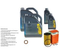 12 L Mercedes Original Olio 5W-40 229.5 MAHLE Filtro Olio Per C-Class T-Modello