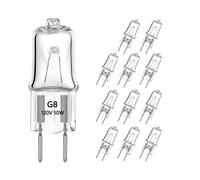 12 Lampadine Alogene G8 da 50 W, 120 V, per Forni A Microonde, Scaldacandele e Altro Ancora