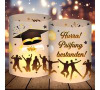 12 lanterne antivento, decorazione da tavolo, regalo per esame superato, decorazione laurea 2025, decorazione per diploma di maturità, laurea, diploma di maturità austriaco, festa di fine studi