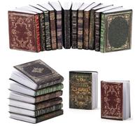 12 libri in miniatura, giocattoli in miniatura, accessori per la casa delle bambole, 1:12, in miniatura, per la descrizione, libri di casa delle bambole per la casa, la camera da letto, la biblioteca