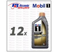 12 LITRI 12LT OLIO MOTORE MOBIL 1 FS 0W-40 ACEA A3/B4 API SL/SN/SM