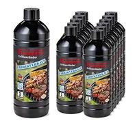 (12 litri) Accendifuoco per barbecue da 1000 ml direttamente dal produttore tedesco, accenditore liquido da 1 litro, qualità certificata DIN, prodotto in Germania, 12 x 1 litro = 12 litri