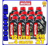 OLIO 2 TEMPI MOTO MOTORE MOTUL 510 MISCELA SCOOTER ROAD OFF ROAD 15 LITRI 15MO10