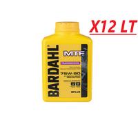 12 LITRI OLIO BARDAHL TRASMISSIONI CAMBIO MANUALE MTF 75W80 API GL-4 Premium 12L