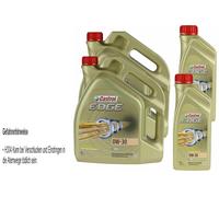12 Litro Originale Castrol olio motore Edge 0W-30 Olio Motore Oil 11191354