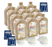 12 Litro Originale Shell Helix Ultra Ect C2/C3 0W30 Olio Porsche C30 Api Sn