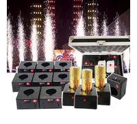 12 Macchine per fuochi d'artificio a freddo, Mini macchine per fuochi d'artificio a freddo, Ricevitori pirotecnici remoti wireless, per palchi nuziali al coperto,12pcs