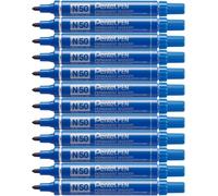 12 Marcatore Pentel Pen N50 Blu Punta Tonda
