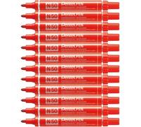 12 Marcatore Pentel Pen N50 Rosso PUNTA TONDA